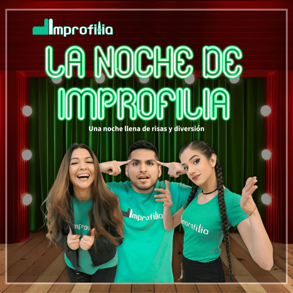 Afiche Noche de Improfilia Improvisación teatral en Alicante